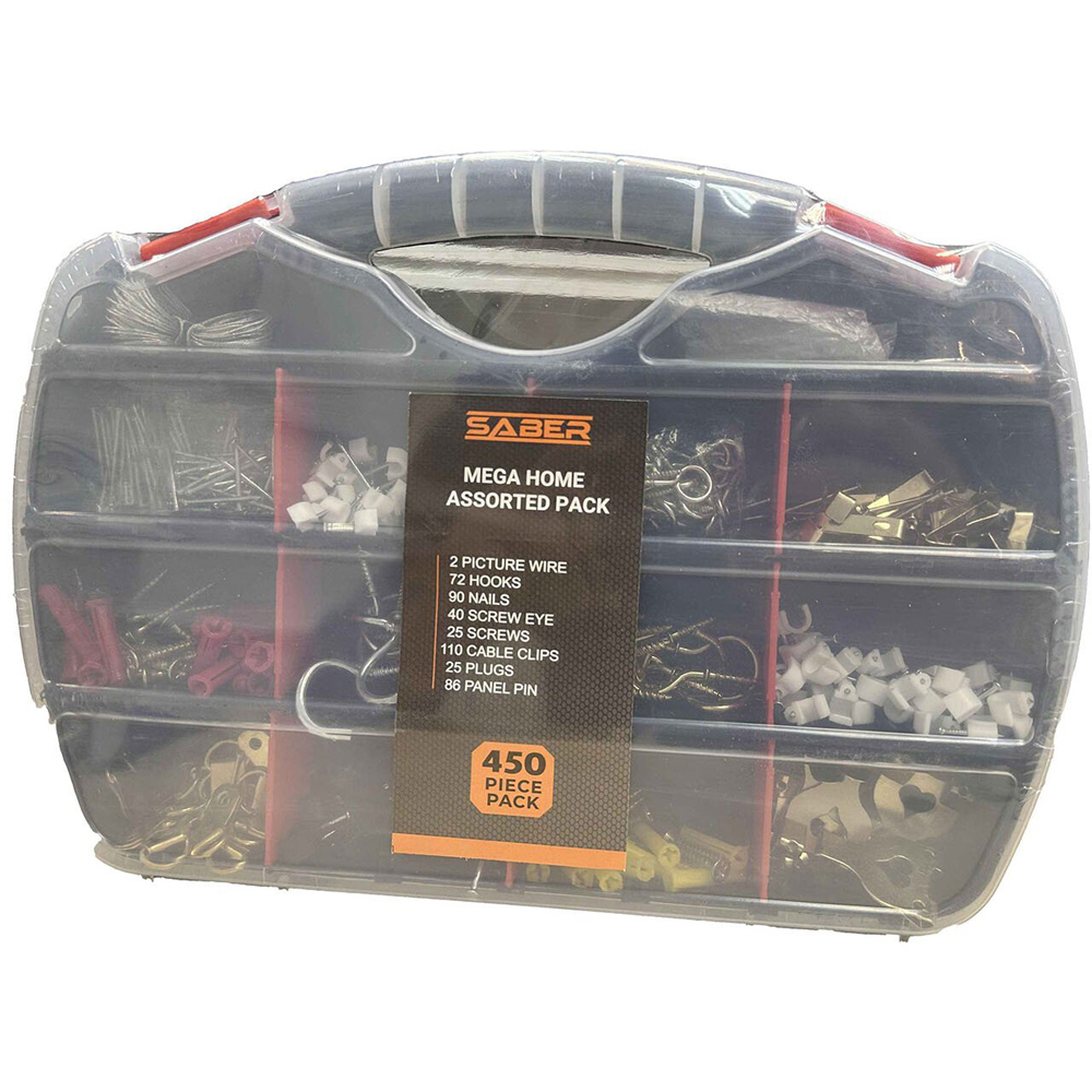 Saber 450 Piece Mega Hardware Pack - Multicolour Image