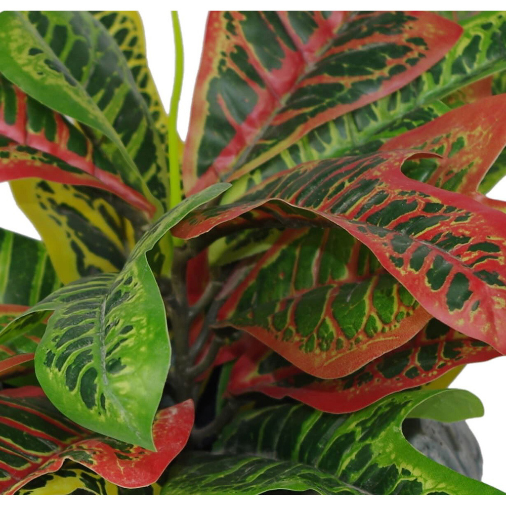 Leaf Artificial Codiaeum Multicoloured House Plant Pot 40cm Image 3