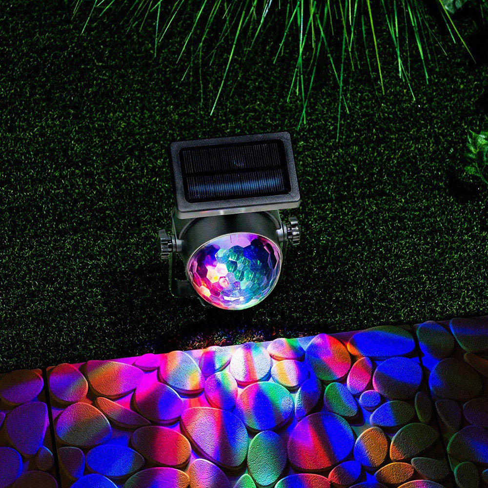 wilko Solar Powered Outdoor Carnival Spot Light Wilko
