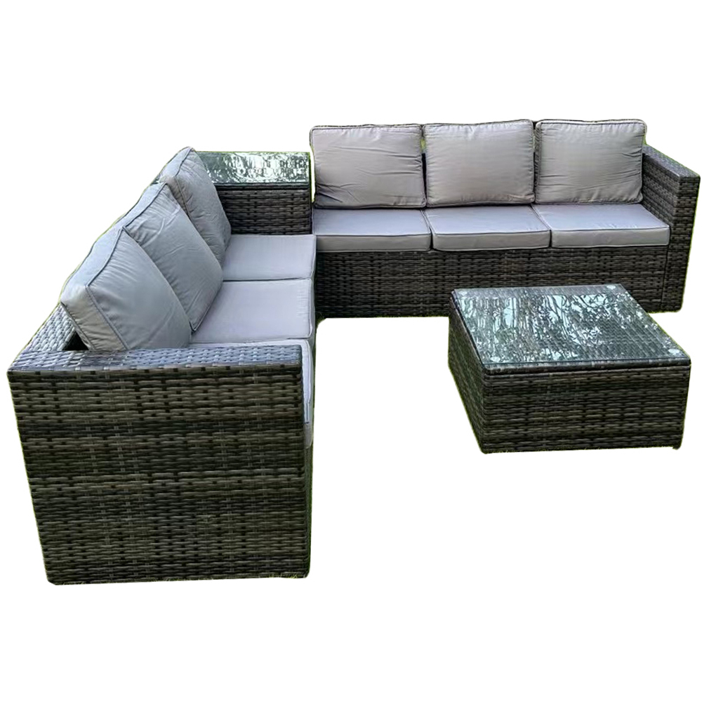 Furniture One 6 Seater Rattan Garden Lounge Set with Side Table Image 2