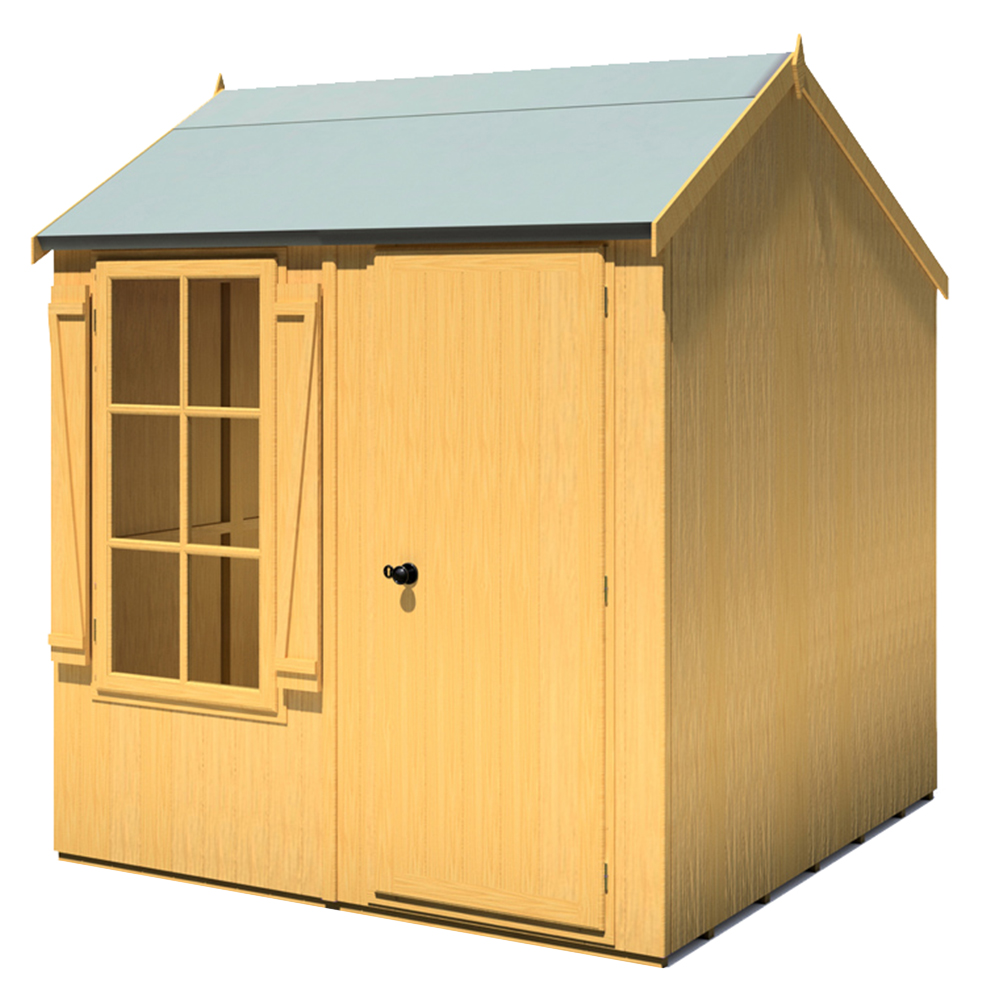 Shire 7 x 7ft Pressure Treated Holt Apex Garden Shed Image 1