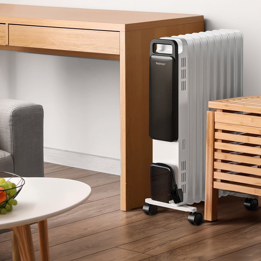 Pro Breeze OmniWarm White 11 Fin Oil Filled Radiator Eco Heater with Smart App Control 2500W Image 2
