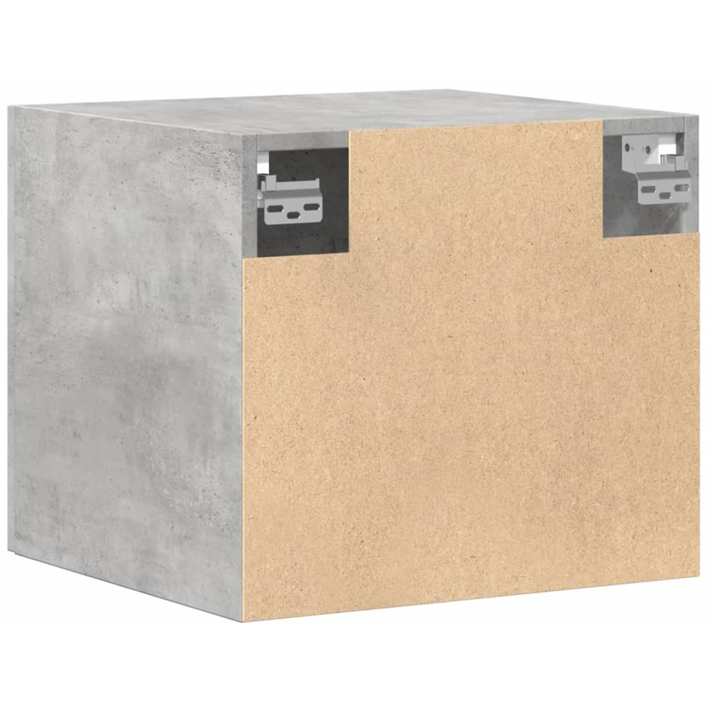 vidaXL Single Door Concrete Grey Wall Mounted Storage Cabinet Image 6