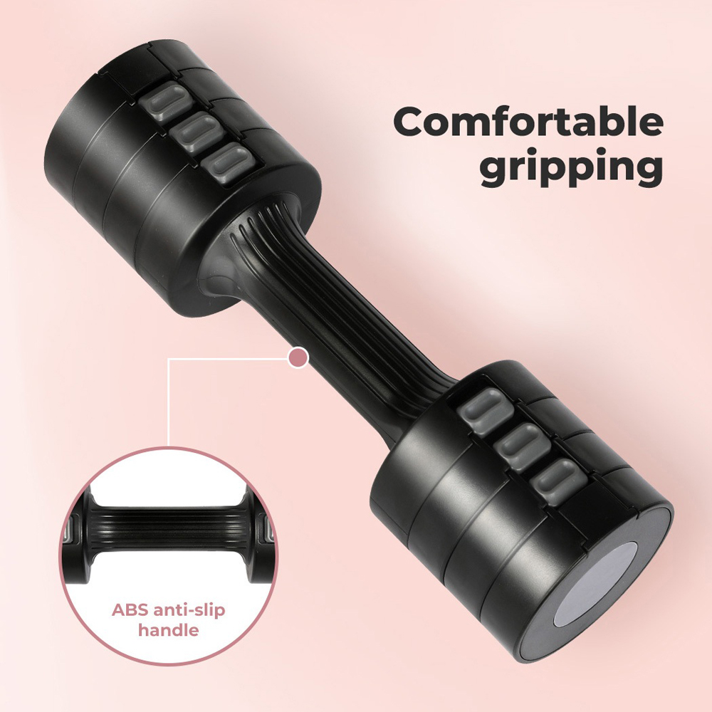 Spector Centra Black Metal Adjustable Dumbbell Pair 1-2.5kg Image 6