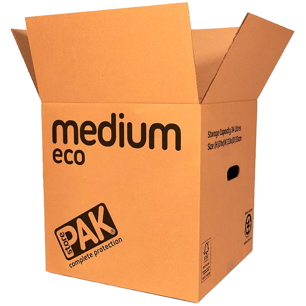 StorePAK 33L Medium Eco Cardboard Storage Box 20 Pack Image 4
