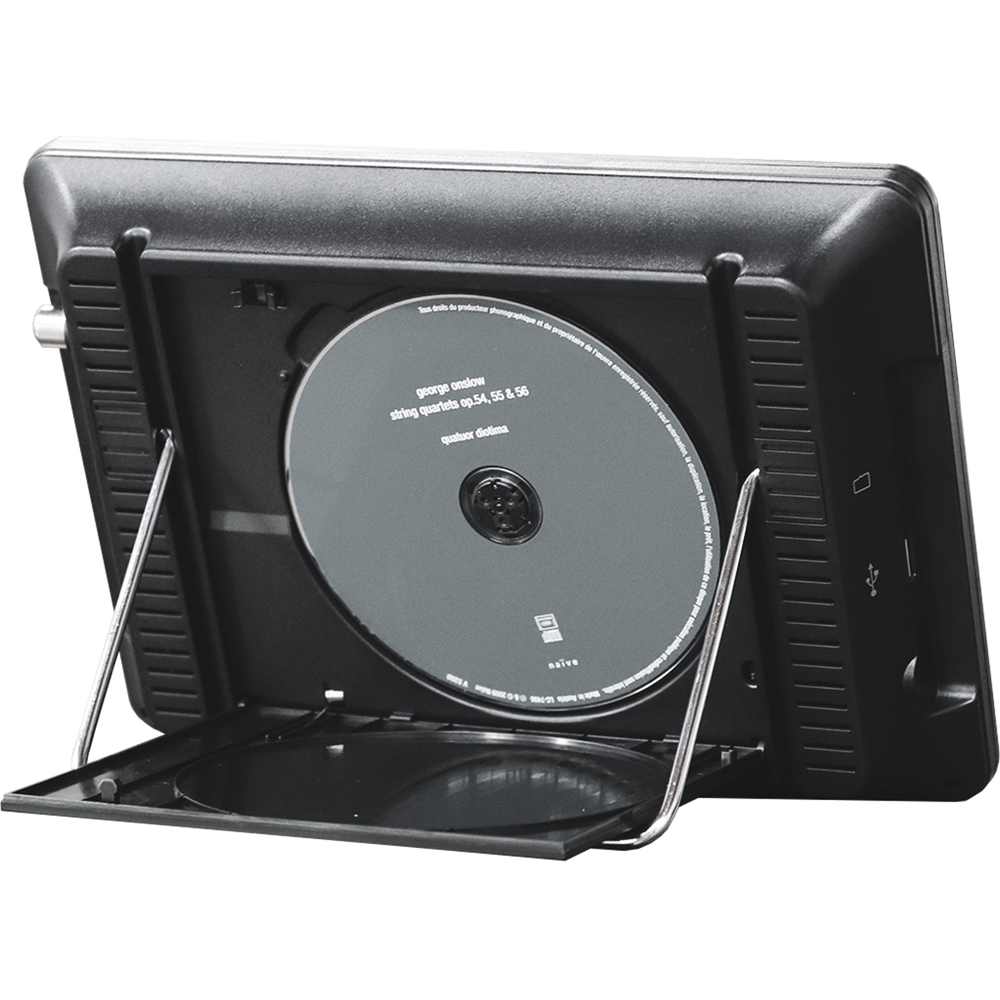 August DA383D Rechargeable Portable Freeview HD TV with Built-In DVD Player 10 inch Image 3