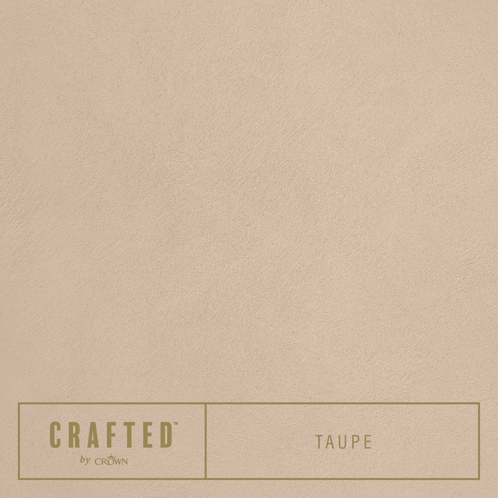 Crown Crafted Walls Taupe Suede Textured Finish Paint 2.5L Image 5