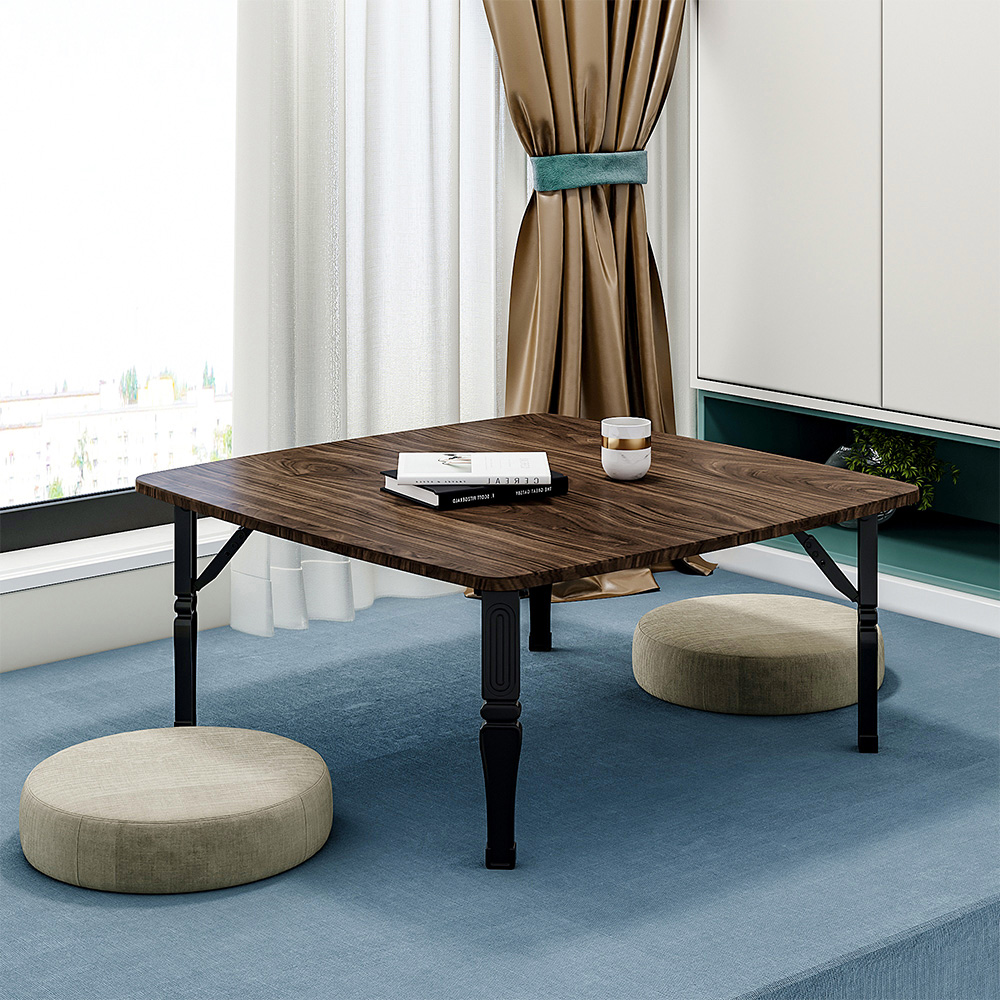 Living and Home Brown Foldable Coffee Table Image 8
