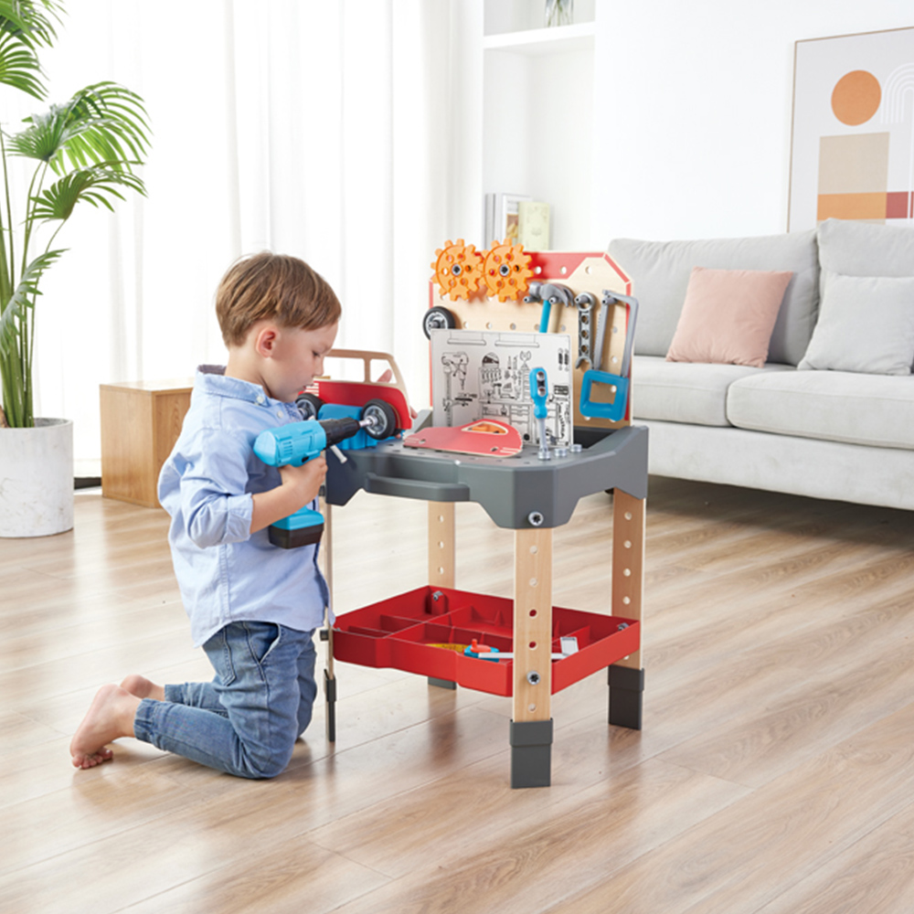 Hape Vehicle Service and Repair Workbench Play Set Image 2