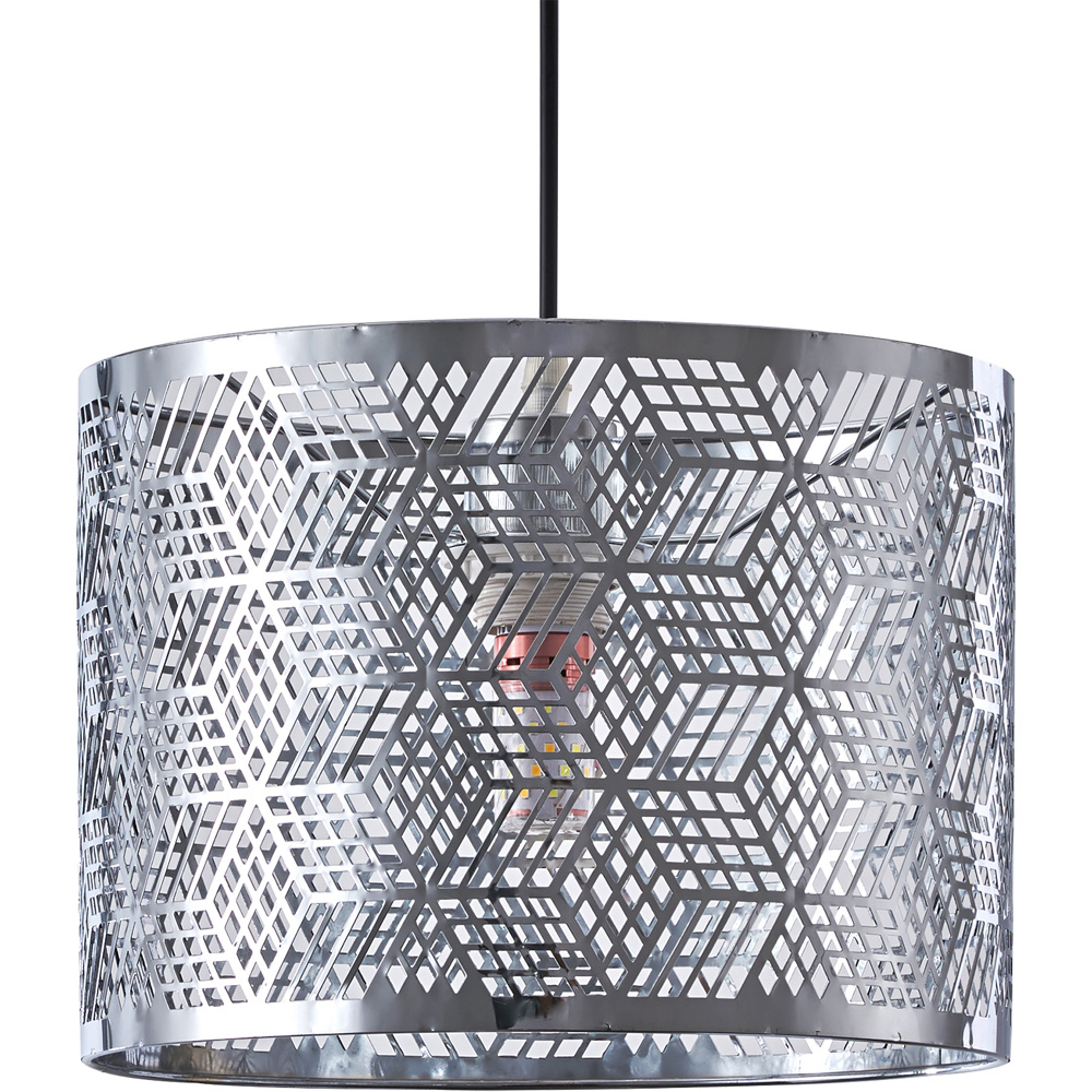 Innoteck Chrome Geometric Light Shade Image 1