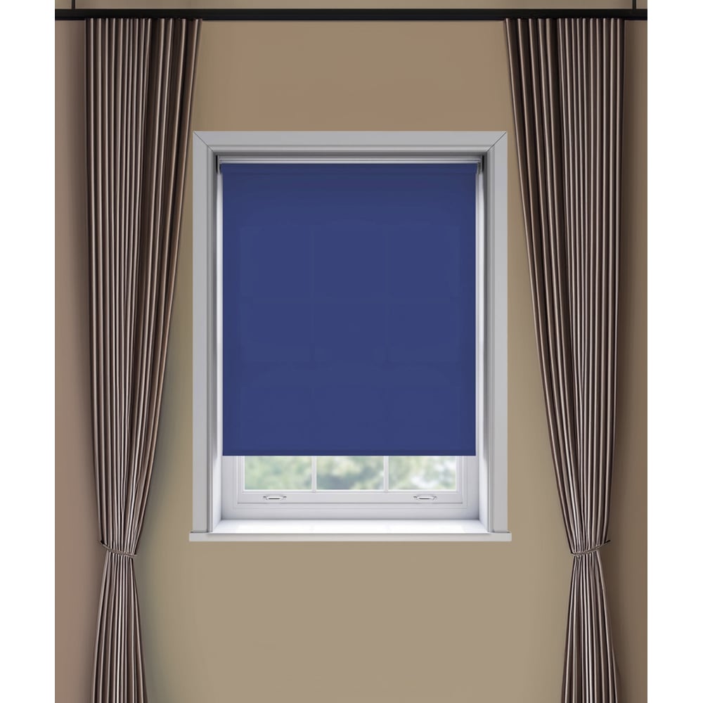 New Edge Blinds Thermal Blackout Roller Blind Navy 45cm Image 3