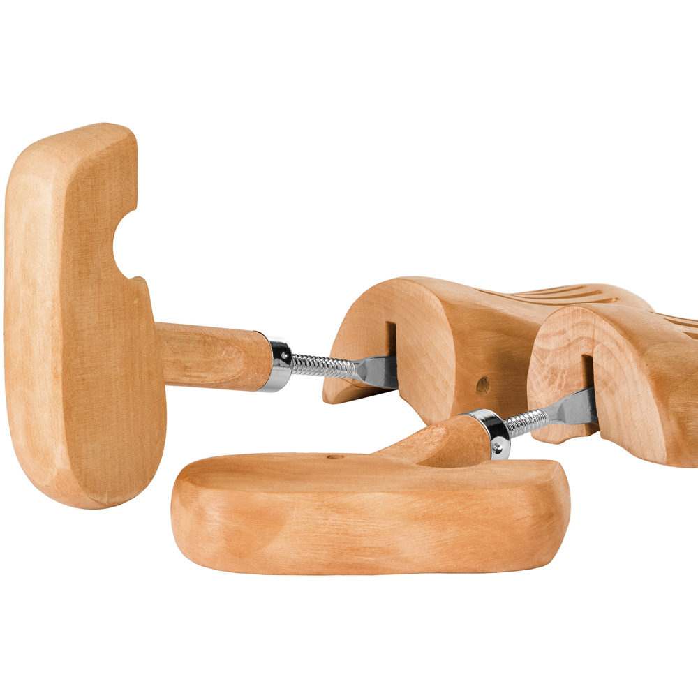 tectake Lotus Wood Shoe Stretcher Pair EU Size 46-48 3 Pack Image 6