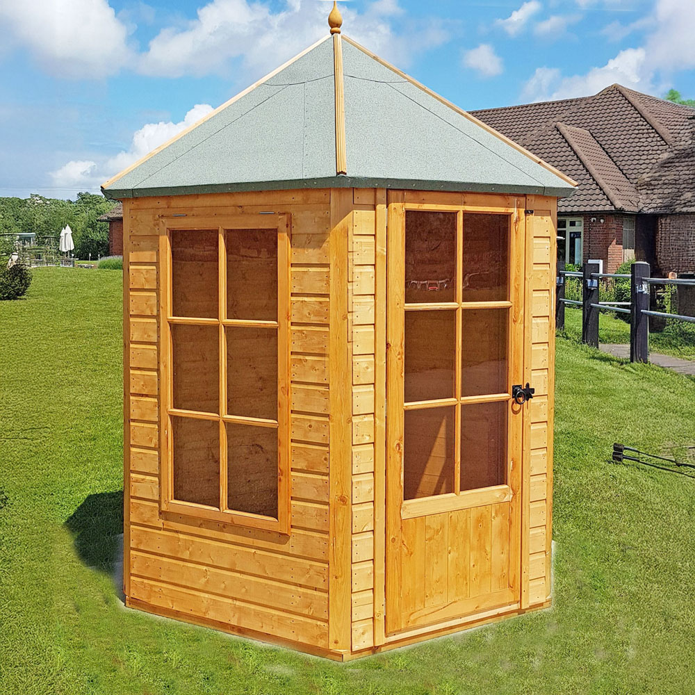 Shire 6 x 6ft Gazebo Single Door Summerhouse Image 3