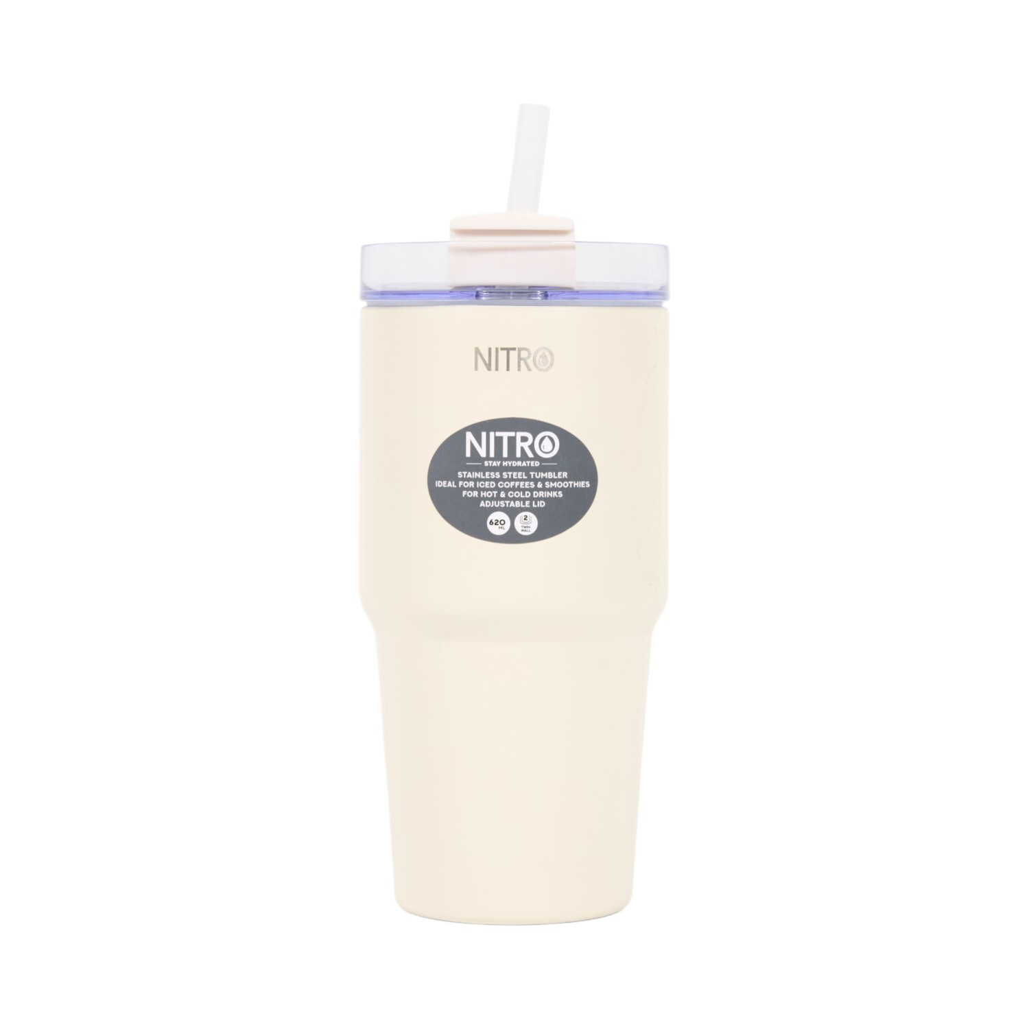 Nitro Stainless Steel Vacuum Tumbler with Straw Image 2