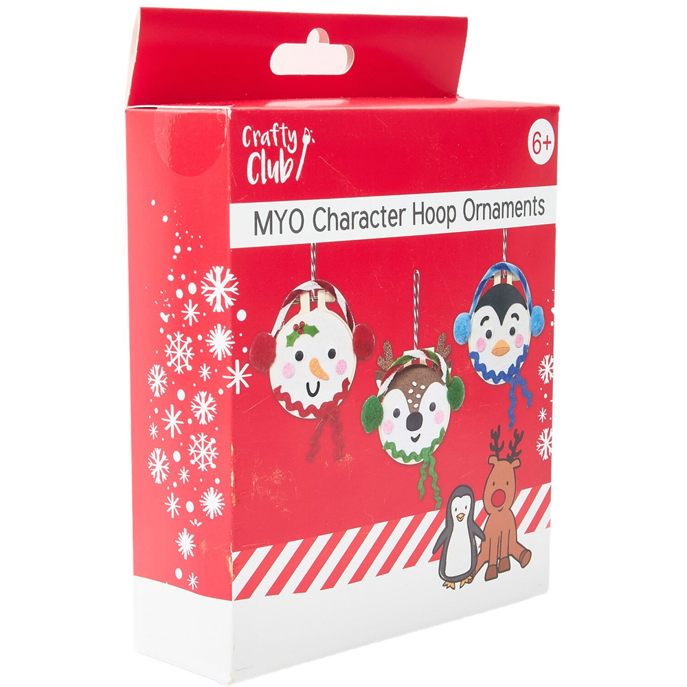 Make Your Own Character Hoop Ornaments Kit Image 1
