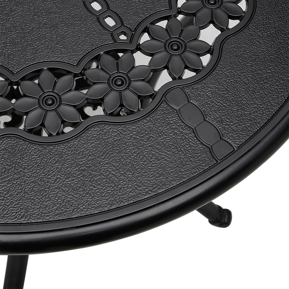Living and Home 2 Seater Cast Aluminium Round Bistro Set Image 4