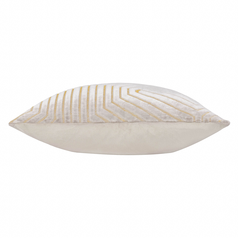 Paoletti Christmas Evoke Oyster Cut Velvet Cushion 45 x 45cm Image 3