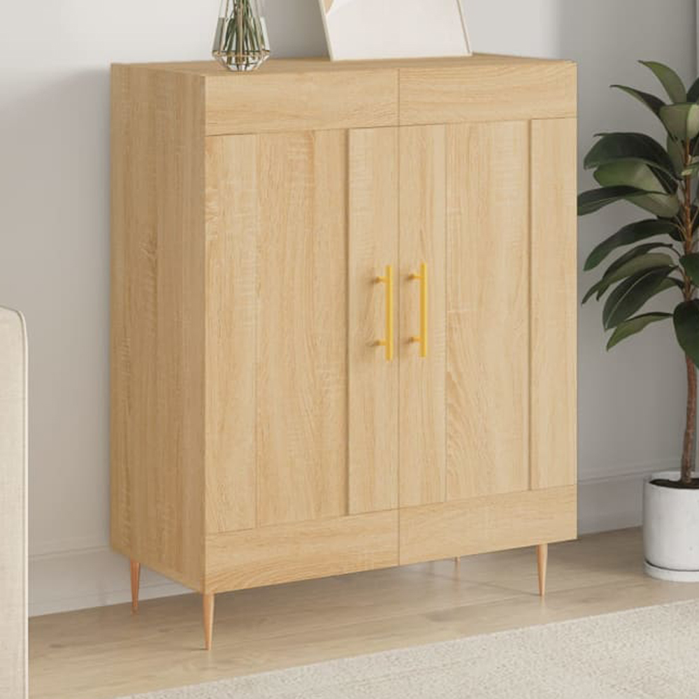 vidaXL 2 Door Sonoma Oak Sideboard Image 1