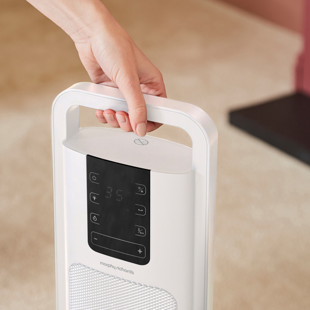 Morphy Richards White Ceramic Tower Fan Heater 2000W Image 4