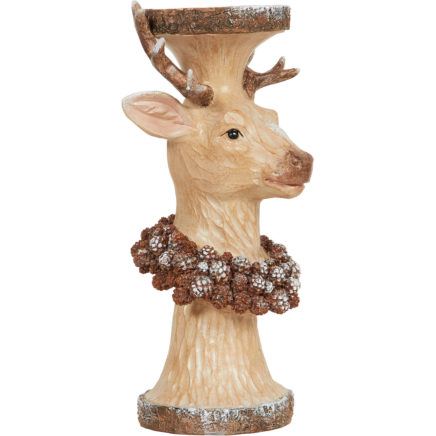 Woodland Reindeer Candle Holder - Brown Image 2