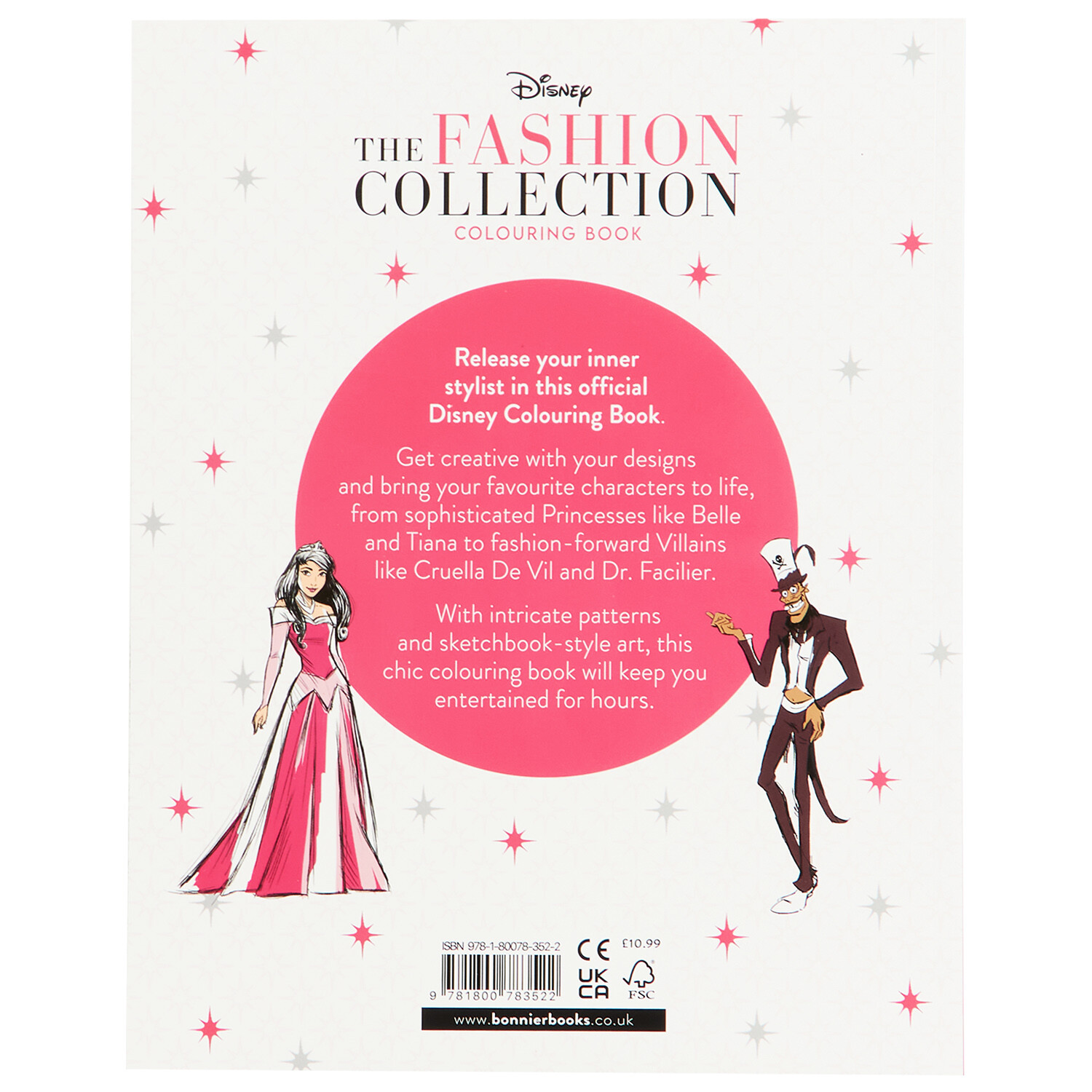 Disney The Fashion Collection Colouring Book - Multicolour Image 2