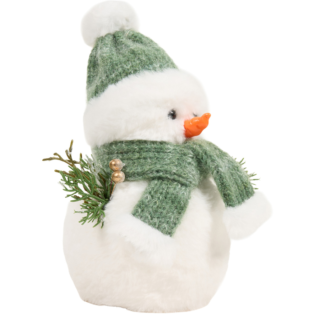 Festive Cosy Snowman Decoration White Image 2