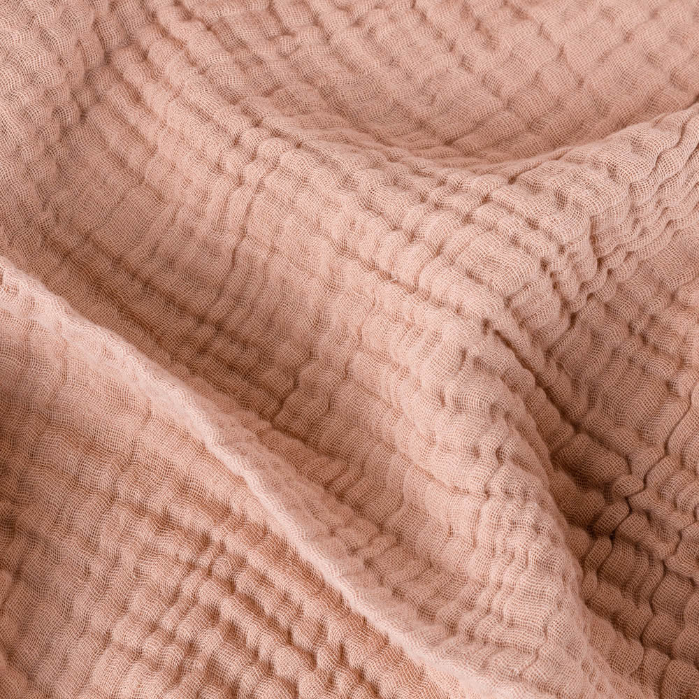 Yard Lark Pink Clay Large Muslin Cotton Throw 240 x 260cm Image 5