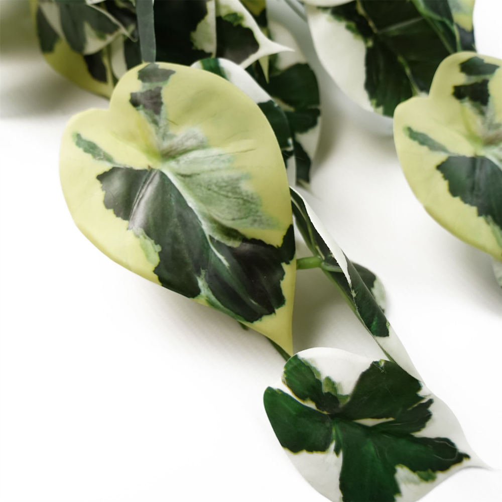 Leaf Trailing Variegated Marble Pothos Artificial Plant 40cm Image 4