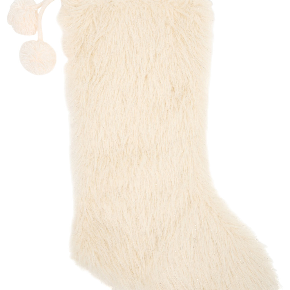 Faux Fur Stocking Champagne Image 3