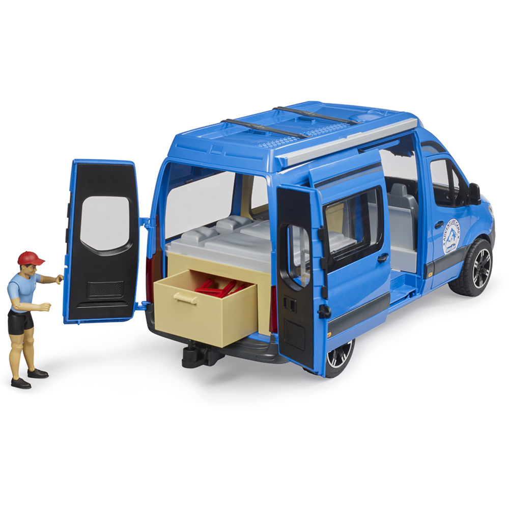 Bruder Kids MB Sprinter Camper with Driver Playset Model Image 7