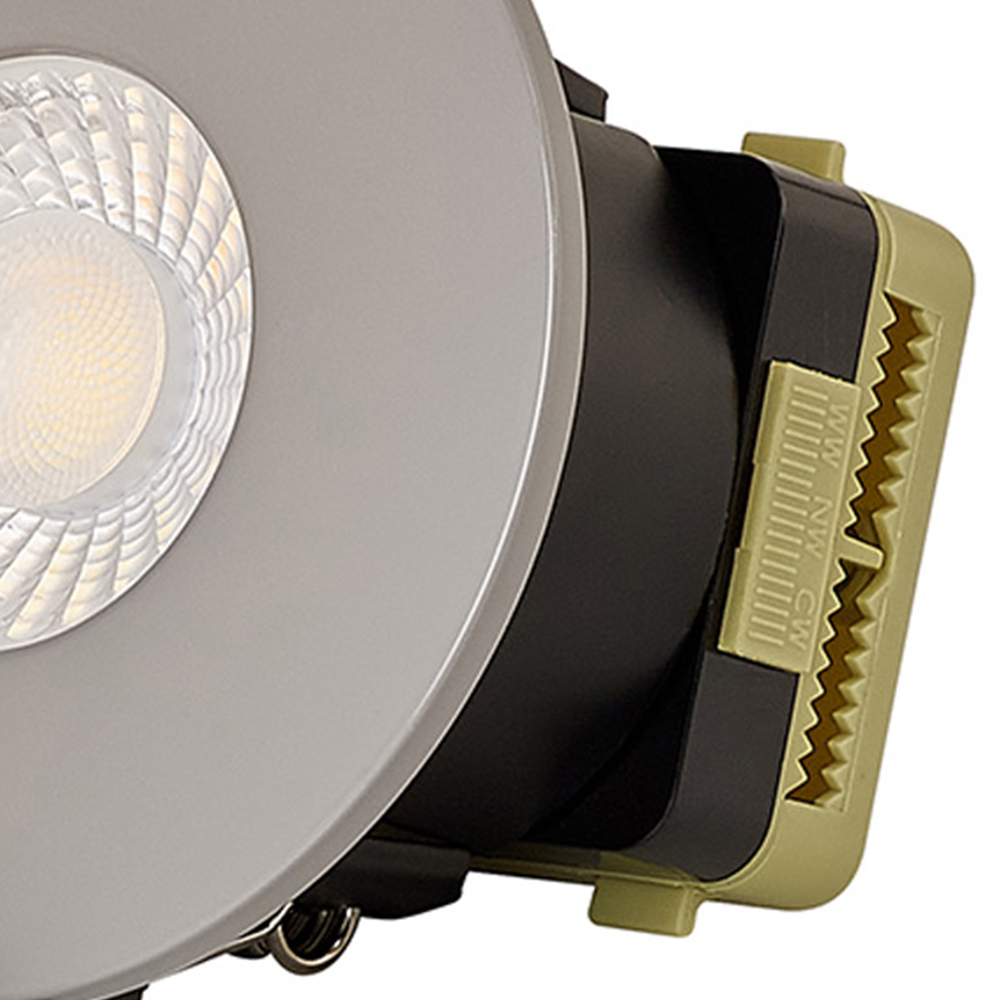 Trendi Switch Light Grey Recessed Dimmable CCT LED Fire Rated Downlight Image 3
