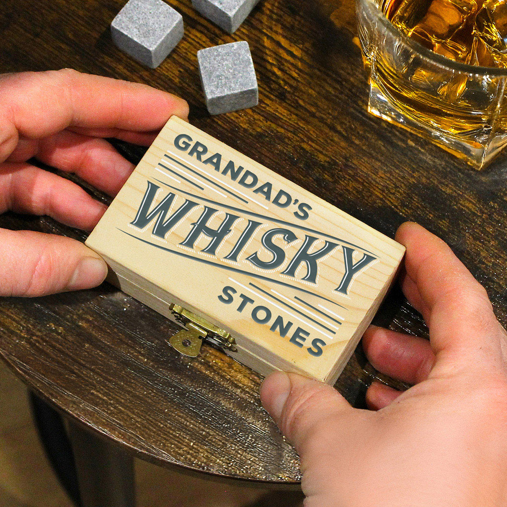 Personalised Memento Company Personalised Whisky Stones Set Image 4