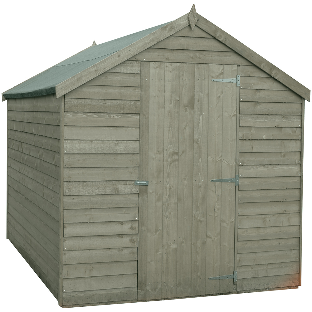 Shire 8 x 6ft Overlap Apex Garden Shed Image 1