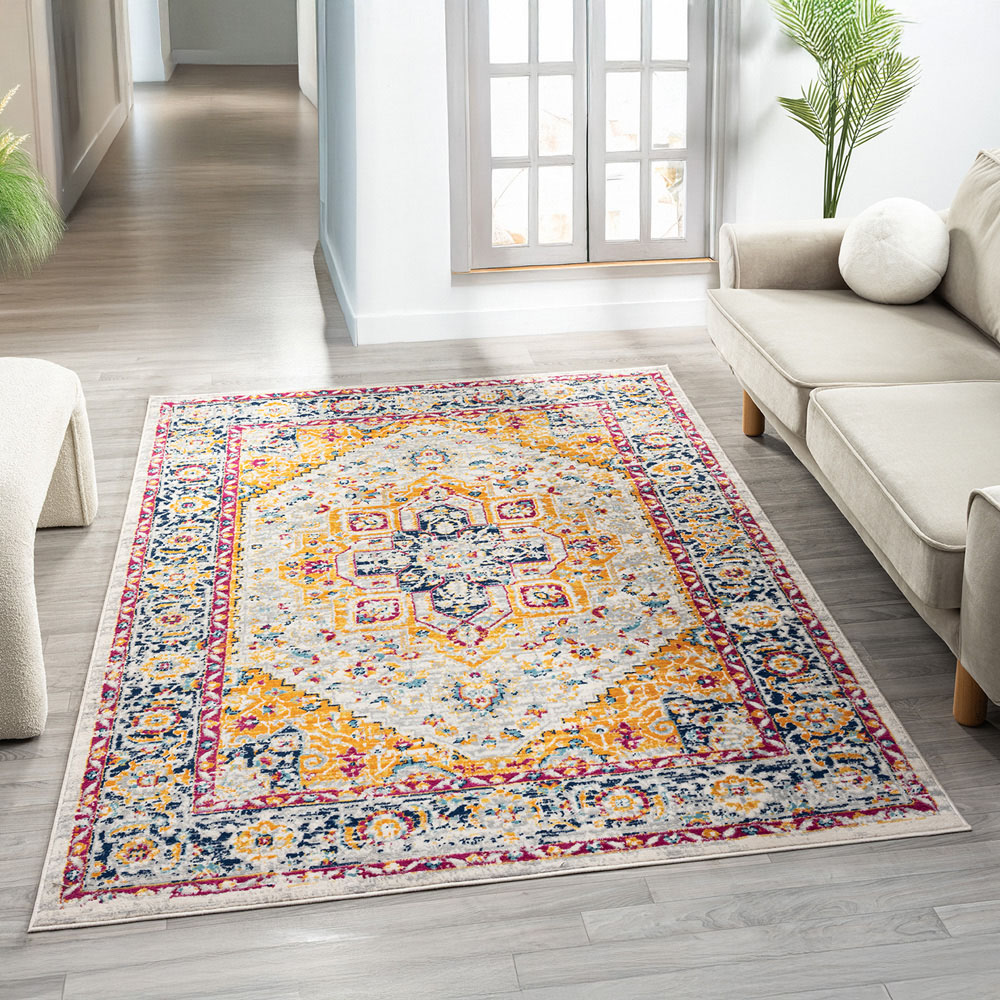 Desire Rugs San Marino Multicolour Floral Rug 200 x 290cm Image 2