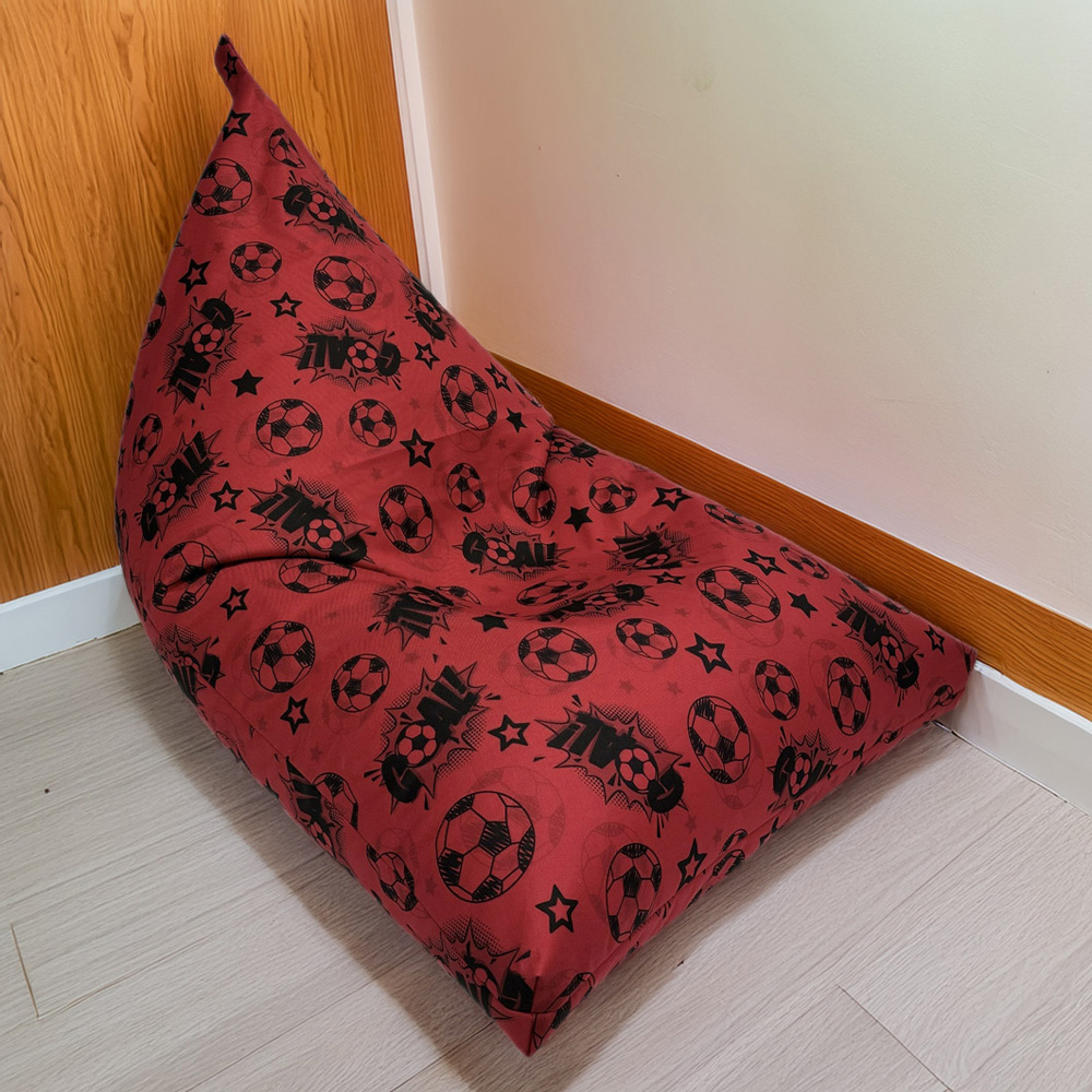 Kaikoo Goal Print Triangle Bean Bag Image 1