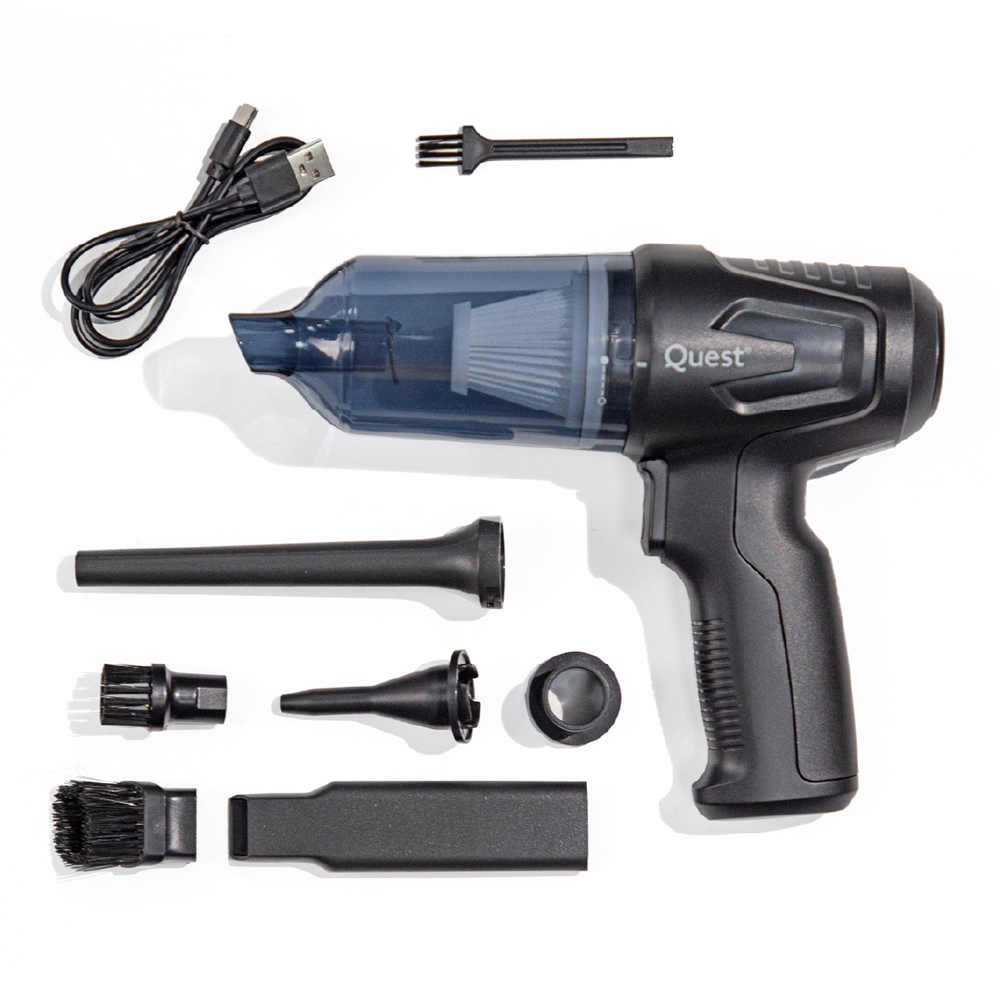 Quest 44900 Grey Handheld Car Vacuum and Blower 80W Image 2