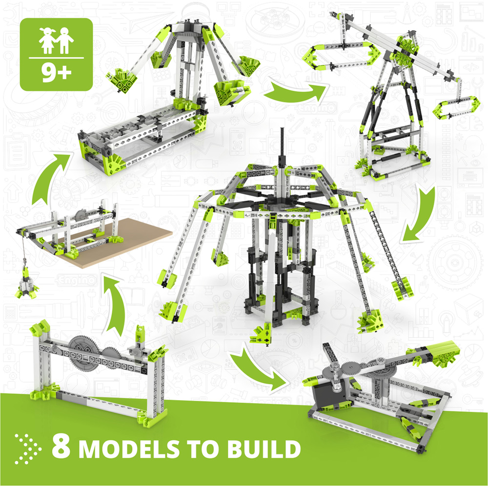 Engino Stem Amusement Park London Eye And Ferris Wheel Building Set Image 3