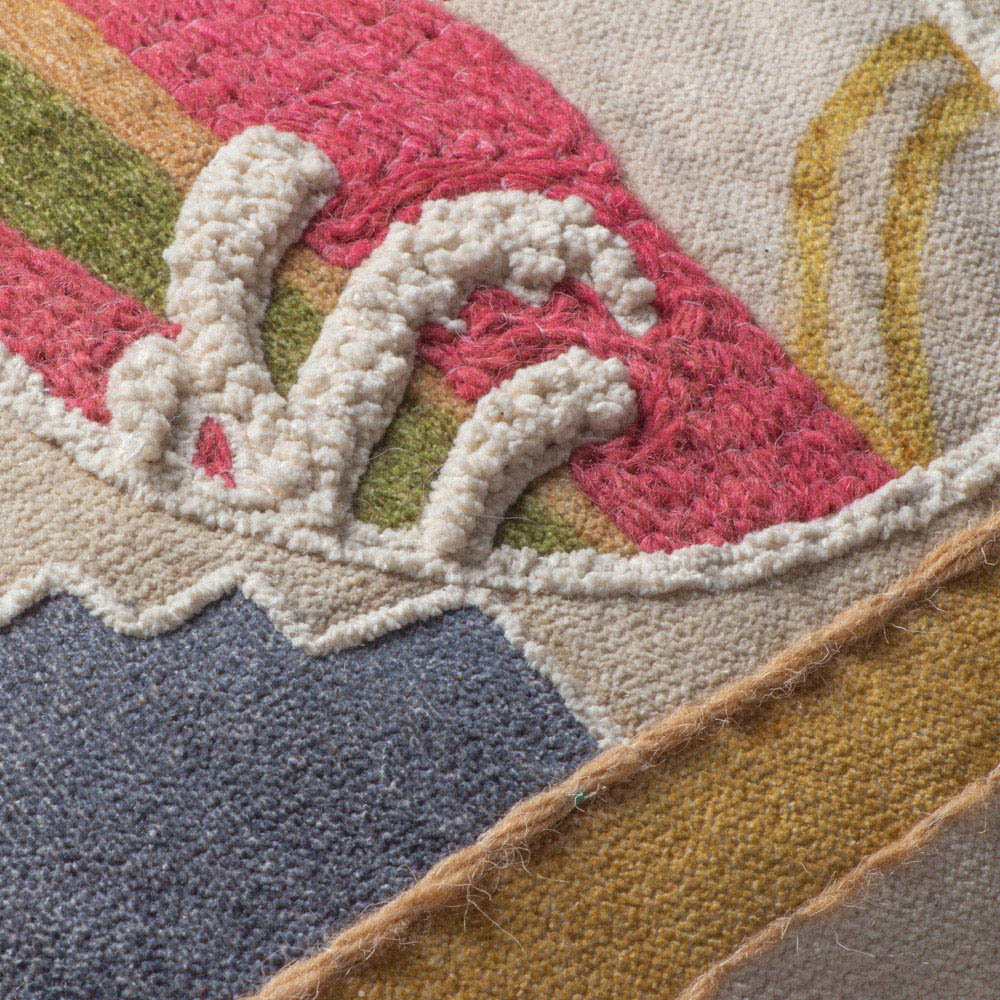 furn. Margo Multicolour Embroidered Cushion Image 6