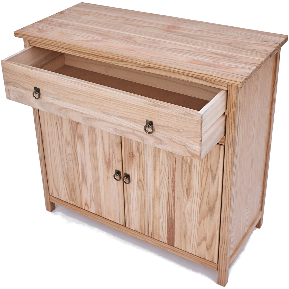 Montese 2 Door Single Drawer Light Wood Sideboard Image 5