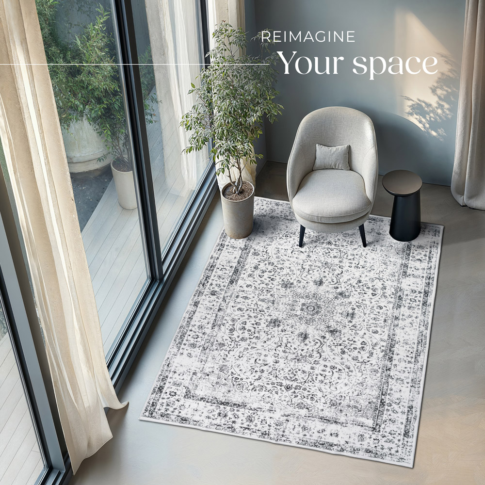 tectake Aliya Washable Rug 274 x 200cm Image 4