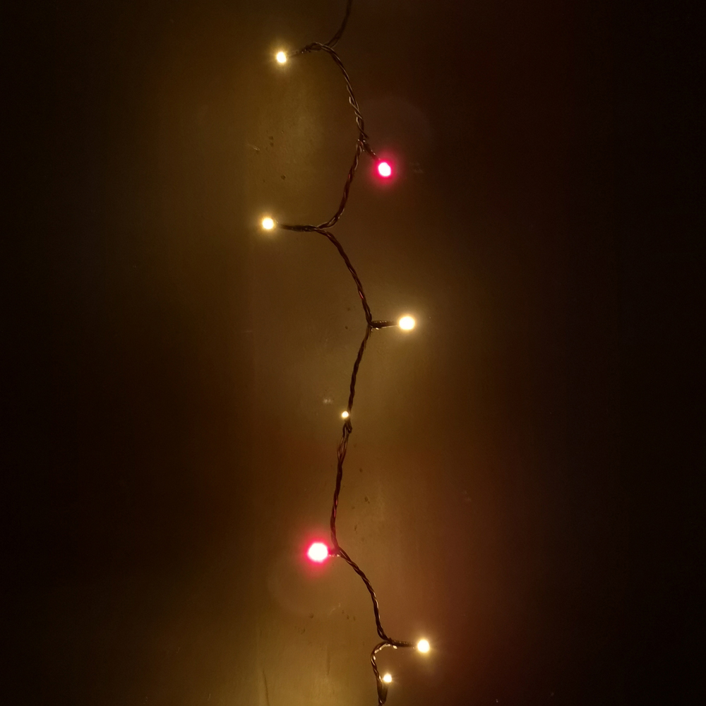 Premier SupaBrights 200 Red and Vintage Gold LED Multi-Function Green String Light 16m Image 4