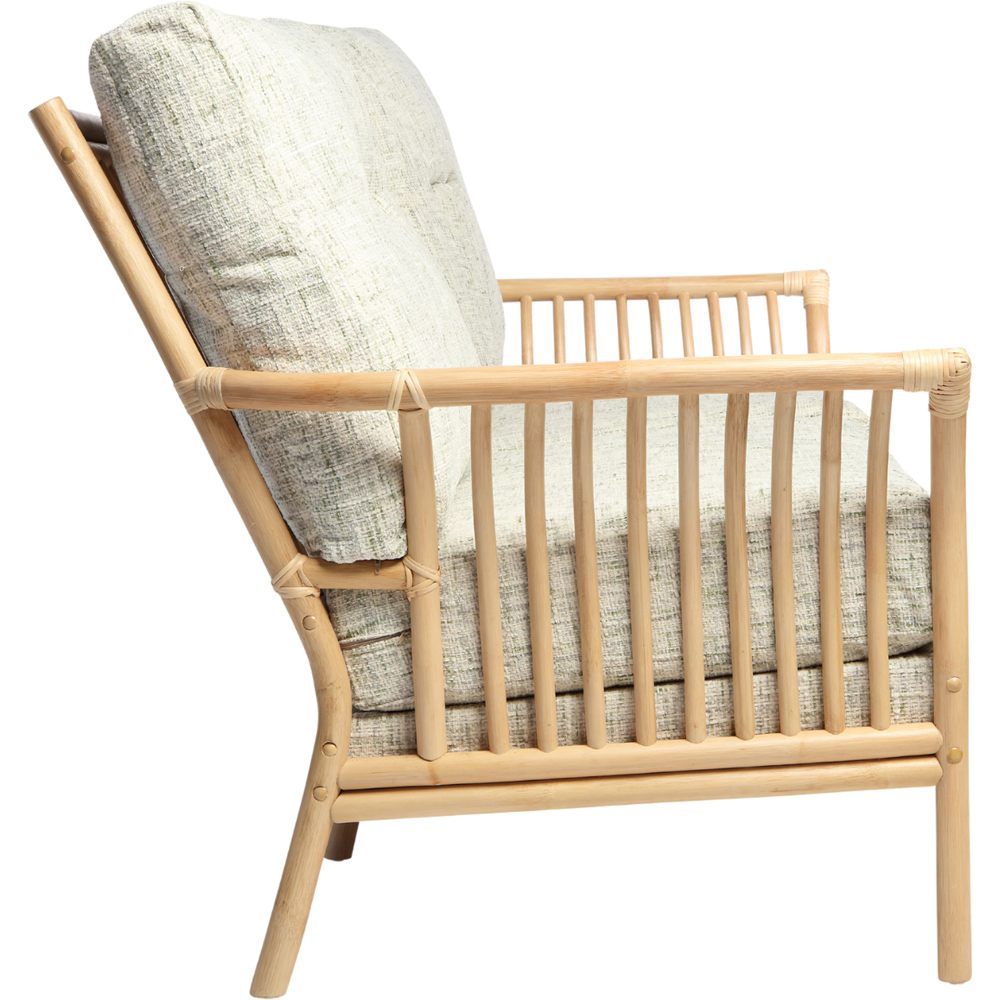 Desser Solo 3 Seater Natural Rattan Apple Crumble Sofa Image 4