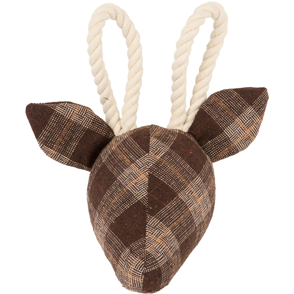Heritage Stag Dog Toy Brown Image 7