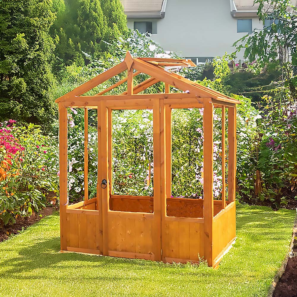 Shire Holkham Wooden 6 x 4ft Greenhouse Image 5