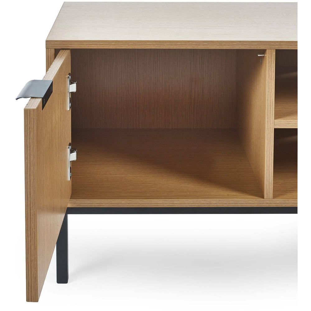 Julian Bowen Sia 2 Door Warm Wood TV Unit Image 6