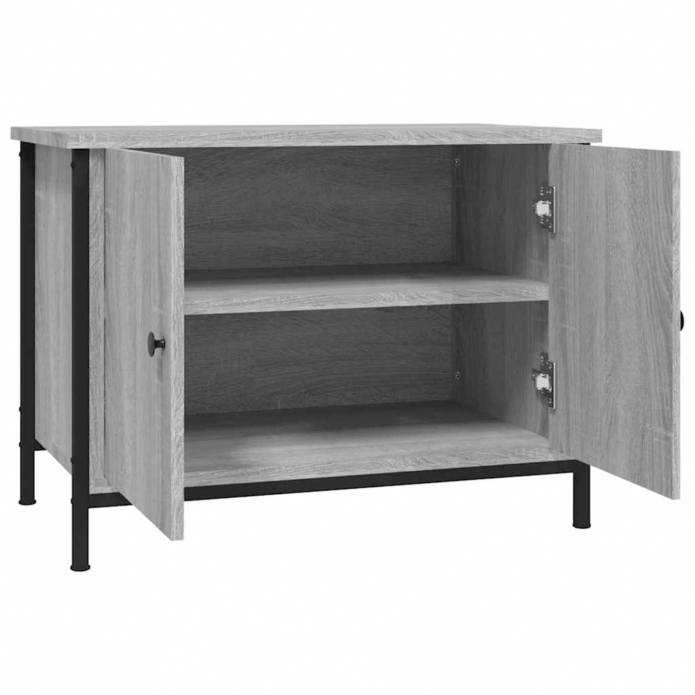 vidaXL 2 Door Grey Sonoma TV Cabinet Image 3