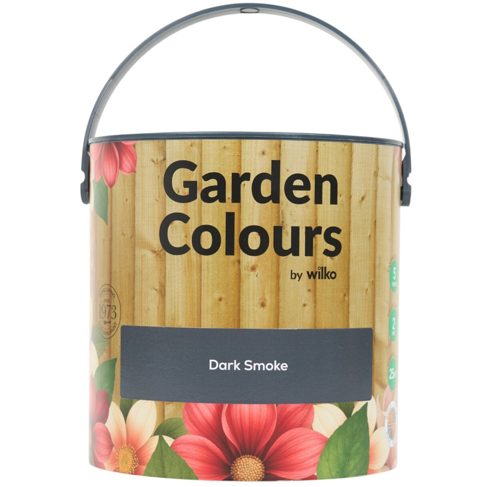 Wilko Garden Colours Dark Smoke Wood Paint 2.5L Image 12