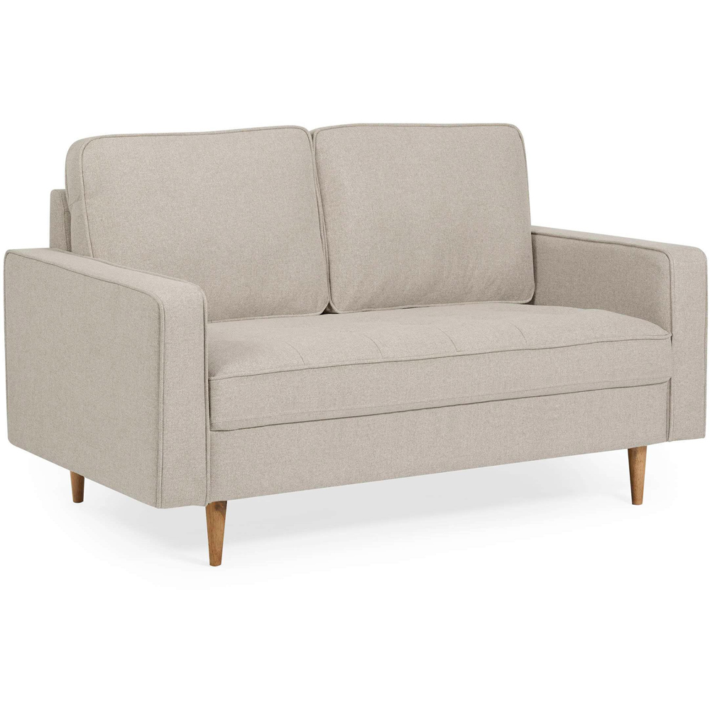 Julian Bowen Henrietta 2 Seater Beige Chenille Upholstered Sofa Image 2