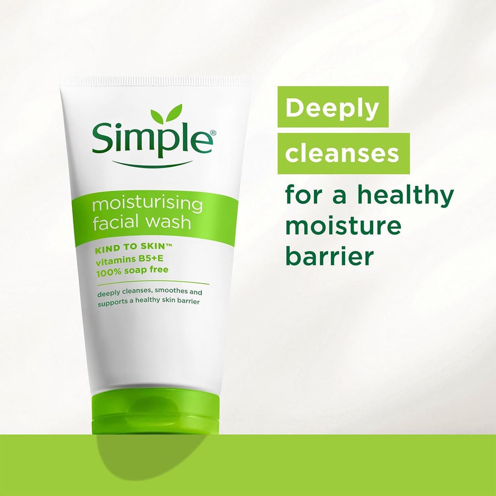 Simple Kind to Skin Moisturising Facial Wash 150ml 6 Pack Image 4