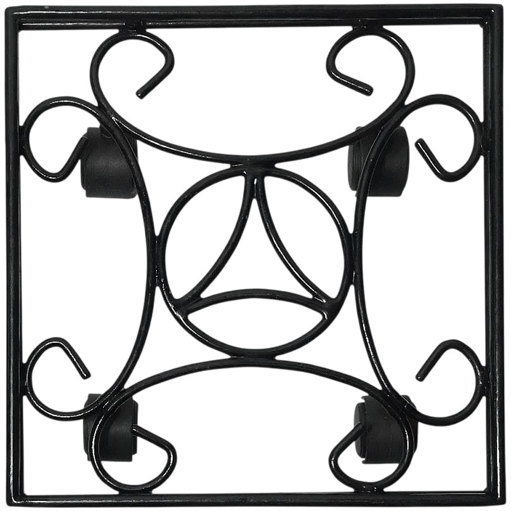 Garden Pride Black Medium Square Pot Caddy 12 inch 2 Pack Image 2